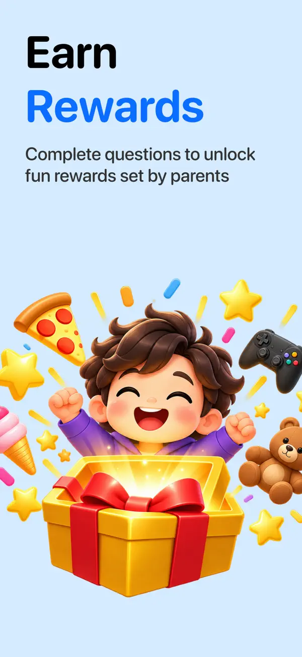 Earn rewards set by parents